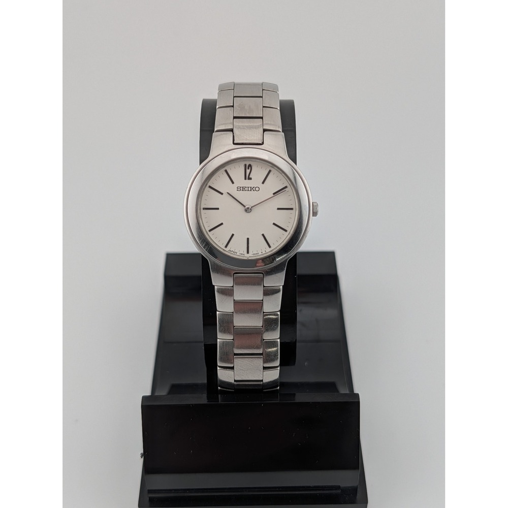 Seiko‎ 1N00-0030 Womens Stainless Steel Watch Silver Tone Bracelet Quartz